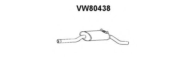 VENEPORTE VW80438 Глушитель выхлопных газов конечный 