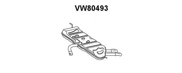 VENEPORTE VW80493 Глушитель выхлопных газов конечный для VOLKSWAGEN GOLF VI (Фольксваген Гольф 6) VENEPORTE VW80493 Глушитель выхлопных газов конечный для VOLKSWAGEN GOLF VI (Фольксваген Гольф 6)