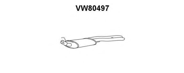 VENEPORTE VW80497 Глушитель выхлопных газов конечный 