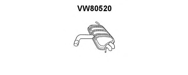 VENEPORTE VW80520 Глушитель выхлопных газов конечный для VOLKSWAGEN TOURAN (Фольксваген Туран) VENEPORTE VW80520 Глушитель выхлопных газов конечный для VOLKSWAGEN TOURAN (Фольксваген Туран)