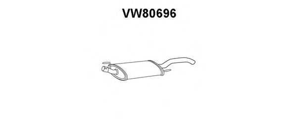 VENEPORTE VW80696 Глушитель выхлопных газов конечный 