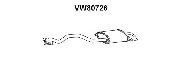 VENEPORTE VW80726 Глушитель выхлопных газов конечный 