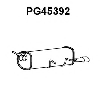 VENEPORTE PG45392 Глушитель выхлопных газов конечный 