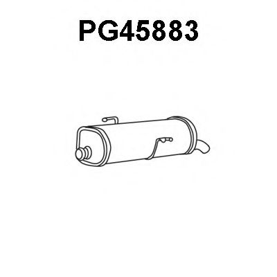 VENEPORTE PG45883 Глушитель выхлопных газов конечный 