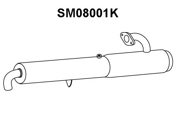 VENEPORTE SM08001K Катализатор для SMART FORTWO (Смарт Форту) VENEPORTE SM08001K Катализатор для SMART FORTWO (Смарт Форту)