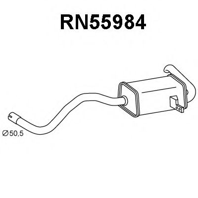 VENEPORTE RN55984 Глушитель выхлопных газов конечный для RENAULT SCNIC III (Рено Сценик 3) VENEPORTE RN55984 Глушитель выхлопных газов конечный для RENAULT SCNIC III (Рено Сценик 3)
