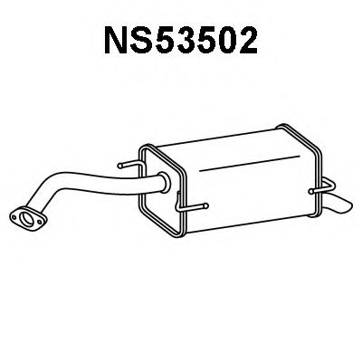 VENEPORTE NS53502 Глушитель выхлопных газов конечный для NISSAN TIIDA (Ниссан Т2да) VENEPORTE NS53502 Глушитель выхлопных газов конечный для NISSAN TIIDA (Ниссан Т2да)