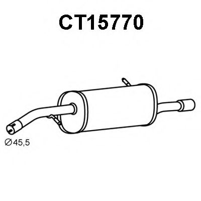 VENEPORTE CT15770 Глушитель выхлопных газов конечный для CITROËN DS3 (CитроËн Дс3) VENEPORTE CT15770 Глушитель выхлопных газов конечный для CITROËN DS3 (CитроËн Дс3)
