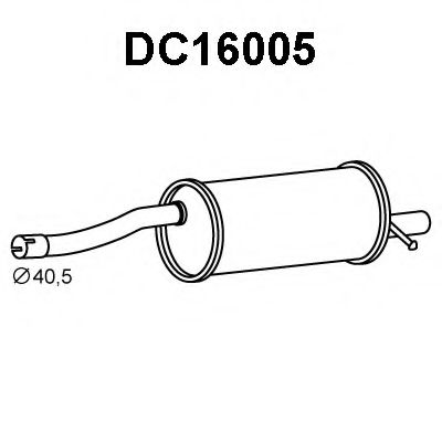 VENEPORTE DC16005 Глушитель выхлопных газов конечный для DACIA SANDERO (Дача Сандэро) VENEPORTE DC16005 Глушитель выхлопных газов конечный для DACIA SANDERO (Дача Сандэро)