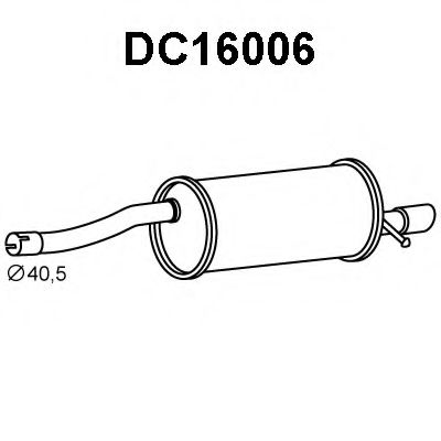 VENEPORTE DC16006 Глушитель выхлопных газов конечный для DACIA SANDERO (Дача Сандэро) VENEPORTE DC16006 Глушитель выхлопных газов конечный для DACIA SANDERO (Дача Сандэро)