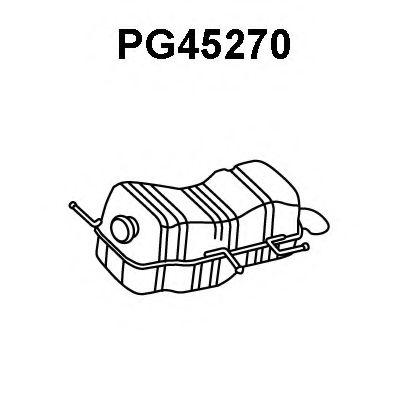 VENEPORTE PG45270 Глушитель выхлопных газов конечный 