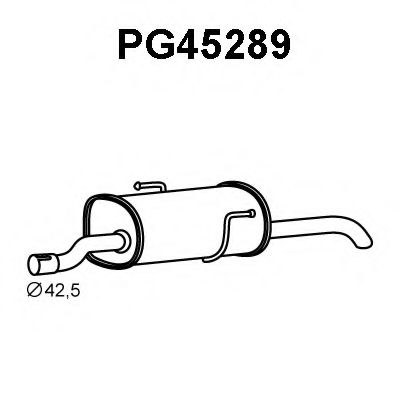 VENEPORTE PG45289 Глушитель выхлопных газов конечный 