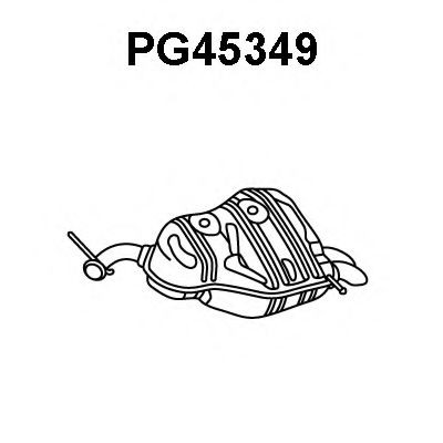 VENEPORTE PG45349 Глушитель выхлопных газов конечный 