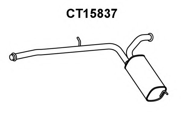 VENEPORTE CT15837 Глушитель выхлопных газов конечный для PEUGEOT EXPERT (Пежо Эxпэрт) VENEPORTE CT15837 Глушитель выхлопных газов конечный для PEUGEOT EXPERT (Пежо Эxпэрт)