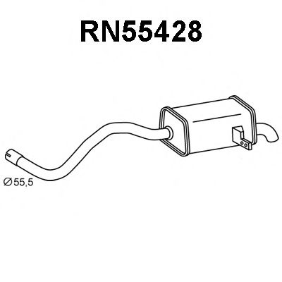 VENEPORTE RN55428 Глушитель выхлопных газов конечный для RENAULT SCNIC III (Рено Сценик 3) VENEPORTE RN55428 Глушитель выхлопных газов конечный для RENAULT SCNIC III (Рено Сценик 3)