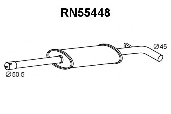VENEPORTE RN55448 Предглушитель выхлопных газов для RENAULT SCNIC III (Рено Сценик 3) VENEPORTE RN55448 Предглушитель выхлопных газов для RENAULT SCNIC III (Рено Сценик 3)