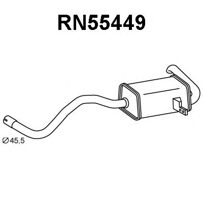 VENEPORTE RN55449 Глушитель выхлопных газов конечный для RENAULT SCNIC III (Рено Сценик 3) VENEPORTE RN55449 Глушитель выхлопных газов конечный для RENAULT SCNIC III (Рено Сценик 3)