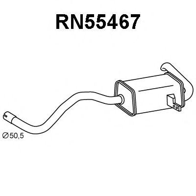 VENEPORTE RN55467 Глушитель выхлопных газов конечный для RENAULT SCNIC III (Рено Сценик 3) VENEPORTE RN55467 Глушитель выхлопных газов конечный для RENAULT SCNIC III (Рено Сценик 3)