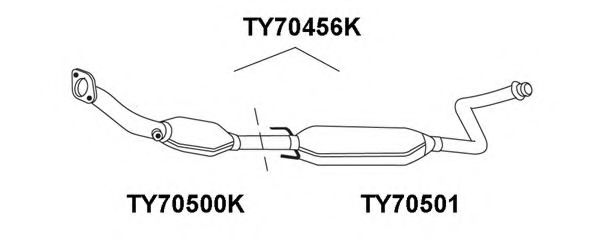 VENEPORTE TY70501 Предглушитель выхлопных газов для TOYOTA ECHO (Тойота/тоета Эчо) VENEPORTE TY70501 Предглушитель выхлопных газов для TOYOTA ECHO (Тойота/тоета Эчо)