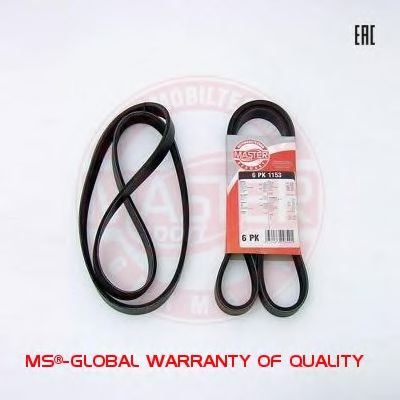 MASTER-SPORT 6PK1153-PCS-MS Поликлиновой ремень для FORD GALAXY (Форд Галакси) MASTER-SPORT 6PK1153-PCS-MS Поликлиновой ремень для FORD GALAXY (Форд Галакси)