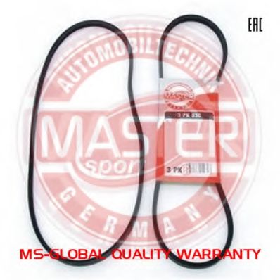 MASTER-SPORT 3PK850-PCS-MS Поликлиновой ремень для SMART (Смарт) MASTER-SPORT 3PK850-PCS-MS Поликлиновой ремень для SMART (Смарт)