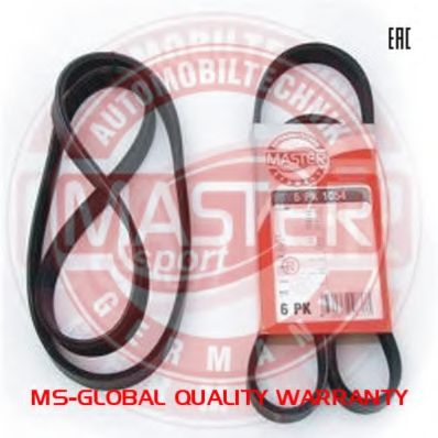 MASTER-SPORT 6PK1050-PCS-MS Поликлиновой ремень для PEUGEOT 207 (Пежо 207) MASTER-SPORT 6PK1050-PCS-MS Поликлиновой ремень для PEUGEOT 207 (Пежо 207)