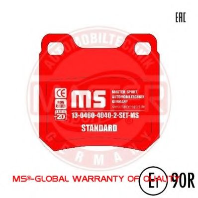 MASTER-SPORT 13046040402-SET-MS Тормозные колодки для OPEL OMEGA A (Опель Омэга а) MASTER-SPORT 13046040402-SET-MS Тормозные колодки для OPEL OMEGA A (Опель Омэга а)