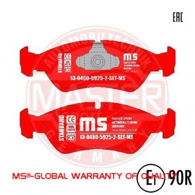 MASTER-SPORT 13046059252-SET-MS Тормозные колодки для DAEWOO (Дэу) MASTER-SPORT 13046059252-SET-MS Тормозные колодки для DAEWOO (Дэу)