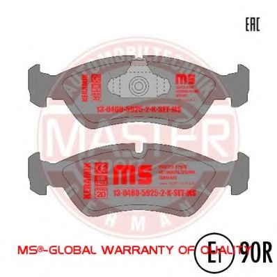 MASTER-SPORT 13046059252K-SET-MS Тормозные колодки для OPEL OMEGA A (Опель Омэга а) MASTER-SPORT 13046059252K-SET-MS Тормозные колодки для OPEL OMEGA A (Опель Омэга а)