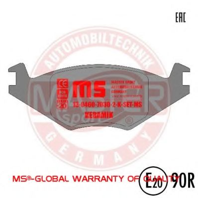 MASTER-SPORT 13046070302K-SET-MS Тормозные колодки для VOLKSWAGEN JETTA II (Фольксваген Жэтта 2) MASTER-SPORT 13046070302K-SET-MS Тормозные колодки для VOLKSWAGEN JETTA II (Фольксваген Жэтта 2)