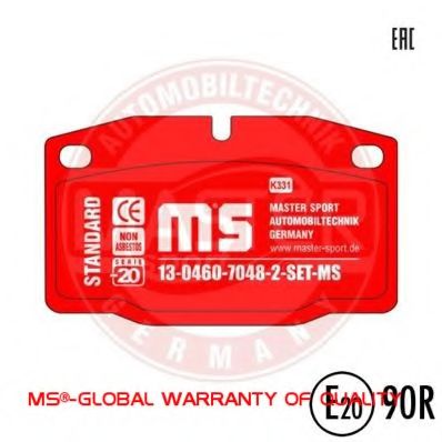 MASTER-SPORT 13046070482-SET-MS Тормозные колодки для OPEL OMEGA A (Опель Омэга а) MASTER-SPORT 13046070482-SET-MS Тормозные колодки для OPEL OMEGA A (Опель Омэга а)