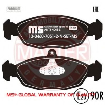 MASTER-SPORT 13046070512N-SET-MS Тормозные колодки для DAEWOO (Дэу) MASTER-SPORT 13046070512N-SET-MS Тормозные колодки для DAEWOO (Дэу)