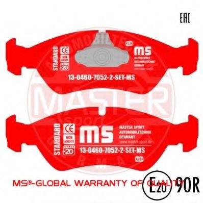MASTER-SPORT 13046070522-SET-MS Тормозные колодки для OPEL OMEGA A (Опель Омэга а) MASTER-SPORT 13046070522-SET-MS Тормозные колодки для OPEL OMEGA A (Опель Омэга а)