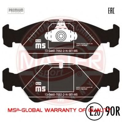 MASTER-SPORT 13046070522N-SET-MS Тормозные колодки для OPEL OMEGA A (Опель Омэга а) MASTER-SPORT 13046070522N-SET-MS Тормозные колодки для OPEL OMEGA A (Опель Омэга а)