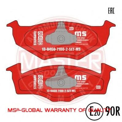 MASTER-SPORT 13046071002-SET-MS Тормозные колодки для VOLKSWAGEN (Фольксваген) MASTER-SPORT 13046071002-SET-MS Тормозные колодки для VOLKSWAGEN (Фольксваген)