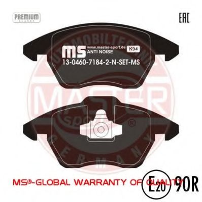 MASTER-SPORT 13046071842N-SET-MS Тормозные колодки для VOLKSWAGEN BORA / JETTA V (1K5), GOLF V Variant (1K5), JETTA V (1K5), VENTO V (1K5) 1.4 TSI MASTER-SPORT 13046071842N-SET-MS Тормозные колодки для VOLKSWAGEN BORA / JETTA V (1K5), GOLF V Variant (1K5), JETTA V (1K5), VENTO V (1K5) 1.4 TSI
