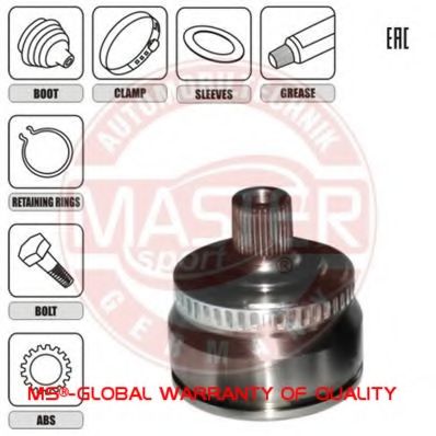 MASTER-SPORT 301955-SET-MS Шарнирный комплект, приводной вал для AUDI (Ауди) MASTER-SPORT 301955-SET-MS Шарнирный комплект, приводной вал для AUDI (Ауди)