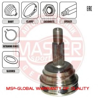 MASTER-SPORT 302796-SET-MS Шарнирный комплект, приводной вал для VOLKSWAGEN POLO (Фольксваген Поло) MASTER-SPORT 302796-SET-MS Шарнирный комплект, приводной вал для VOLKSWAGEN POLO (Фольксваген Поло)