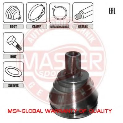 MASTER-SPORT 304329-SET-MS Шарнирный комплект, приводной вал для SKODA (Шкода) MASTER-SPORT 304329-SET-MS Шарнирный комплект, приводной вал для SKODA (Шкода)