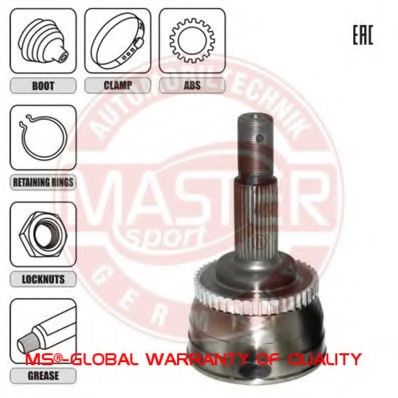 MASTER-SPORT 304821-SET-MS Шарнирный комплект, приводной вал для NISSAN (Ниссан) MASTER-SPORT 304821-SET-MS Шарнирный комплект, приводной вал для NISSAN (Ниссан)