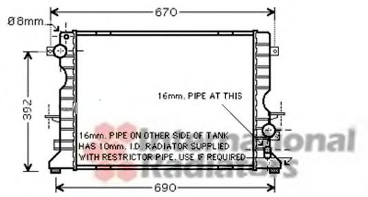 VAN WEZEL 02002184 Радиатор, охлаждение двигателя для LAND ROVER DEFENDER (Ленд ровер/лэнд ровер Дэфэндэр) VAN WEZEL 02002184 Радиатор, охлаждение двигателя для LAND ROVER DEFENDER (Ленд ровер/лэнд ровер Дэфэндэр)