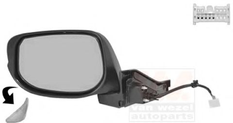 VAN WEZEL 2511807 Наружное зеркало для HONDA INSIGHT (Хонда Инсайт) VAN WEZEL 2511807 Наружное зеркало для HONDA INSIGHT (Хонда Инсайт)