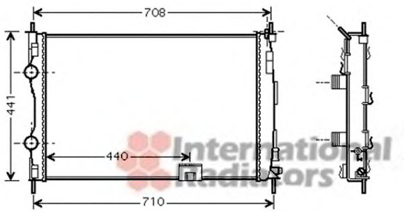 VAN WEZEL 13002288 Радиатор, охлаждение двигателя 