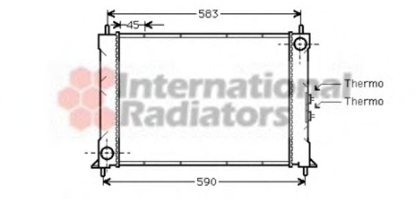 VAN WEZEL 02002068 Радиатор, охлаждение двигателя для ROVER 400 (Ровер 400) VAN WEZEL 02002068 Радиатор, охлаждение двигателя для ROVER 400 (Ровер 400)