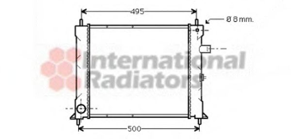 VAN WEZEL 02002097 Радиатор, охлаждение двигателя для ROVER 400 (Ровер 400) VAN WEZEL 02002097 Радиатор, охлаждение двигателя для ROVER 400 (Ровер 400)