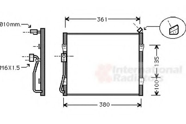 VAN WEZEL 02005135 Конденсатор, кондиционер для ROVER 400 (Ровер 400) VAN WEZEL 02005135 Конденсатор, кондиционер для ROVER 400 (Ровер 400)