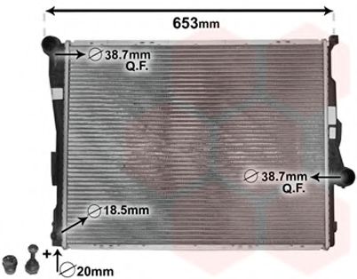 VAN WEZEL 06002205 Радиатор, охлаждение двигателя для BMW (Бмв) VAN WEZEL 06002205 Радиатор, охлаждение двигателя для BMW (Бмв)