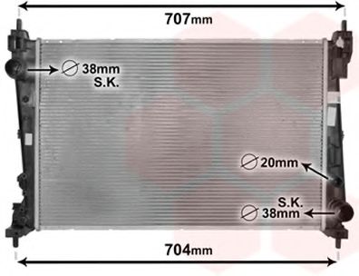VAN WEZEL 17002312 Радиатор, охлаждение двигателя для LANCIA DELTA III (Лансиа/лянча Дэлта 3) VAN WEZEL 17002312 Радиатор, охлаждение двигателя для LANCIA DELTA III (Лансиа/лянча Дэлта 3)