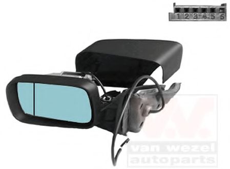 VAN WEZEL 0646805 Наружное зеркало для BMW (Бмв) VAN WEZEL 0646805 Наружное зеркало для BMW (Бмв)