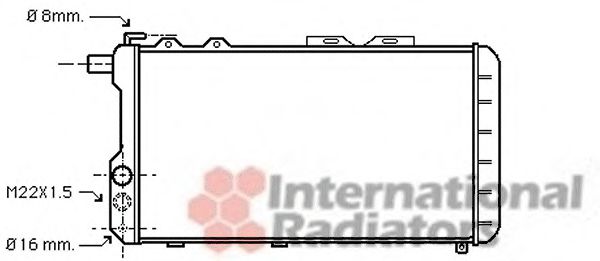 VAN WEZEL 03002021 Радиатор, охлаждение двигателя для AUDI 100 (Ауди 100) VAN WEZEL 03002021 Радиатор, охлаждение двигателя для AUDI 100 (Ауди 100)